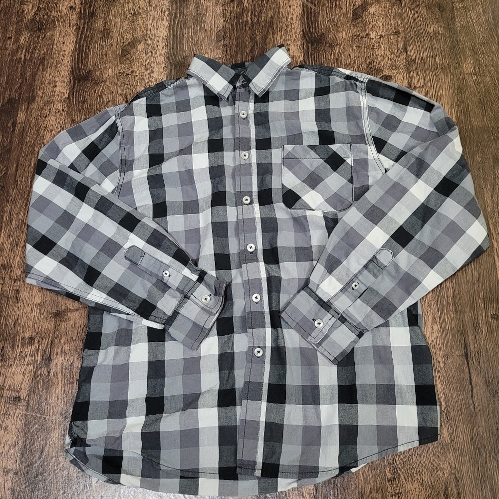 Faded Glory Boy's Button Down Longsleeve Shirt